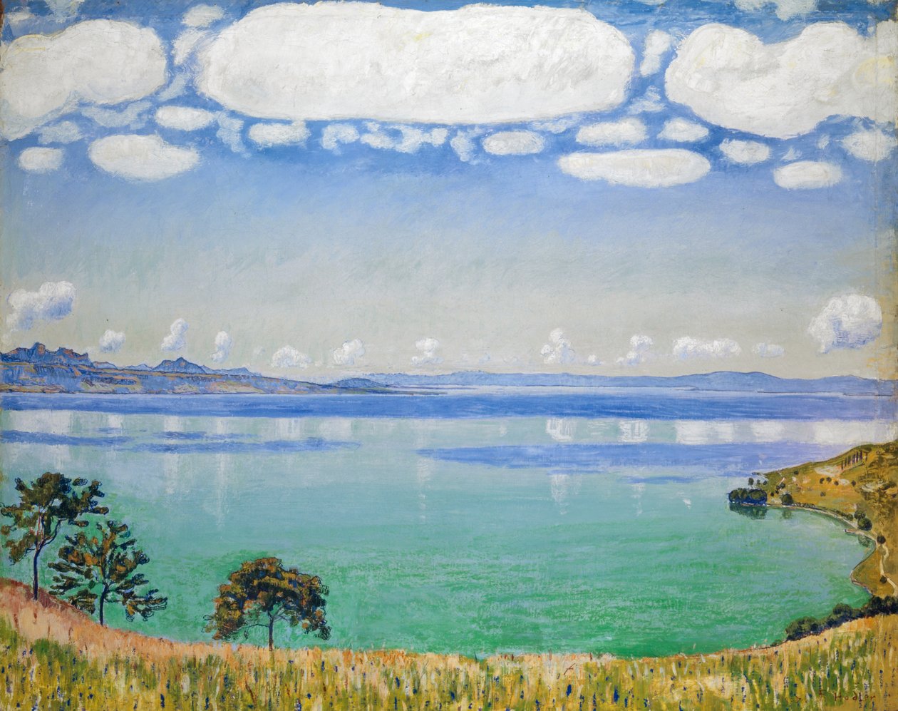 Jezioro Genewskie, widziane z Chexbres autorstwa Ferdinand Hodler