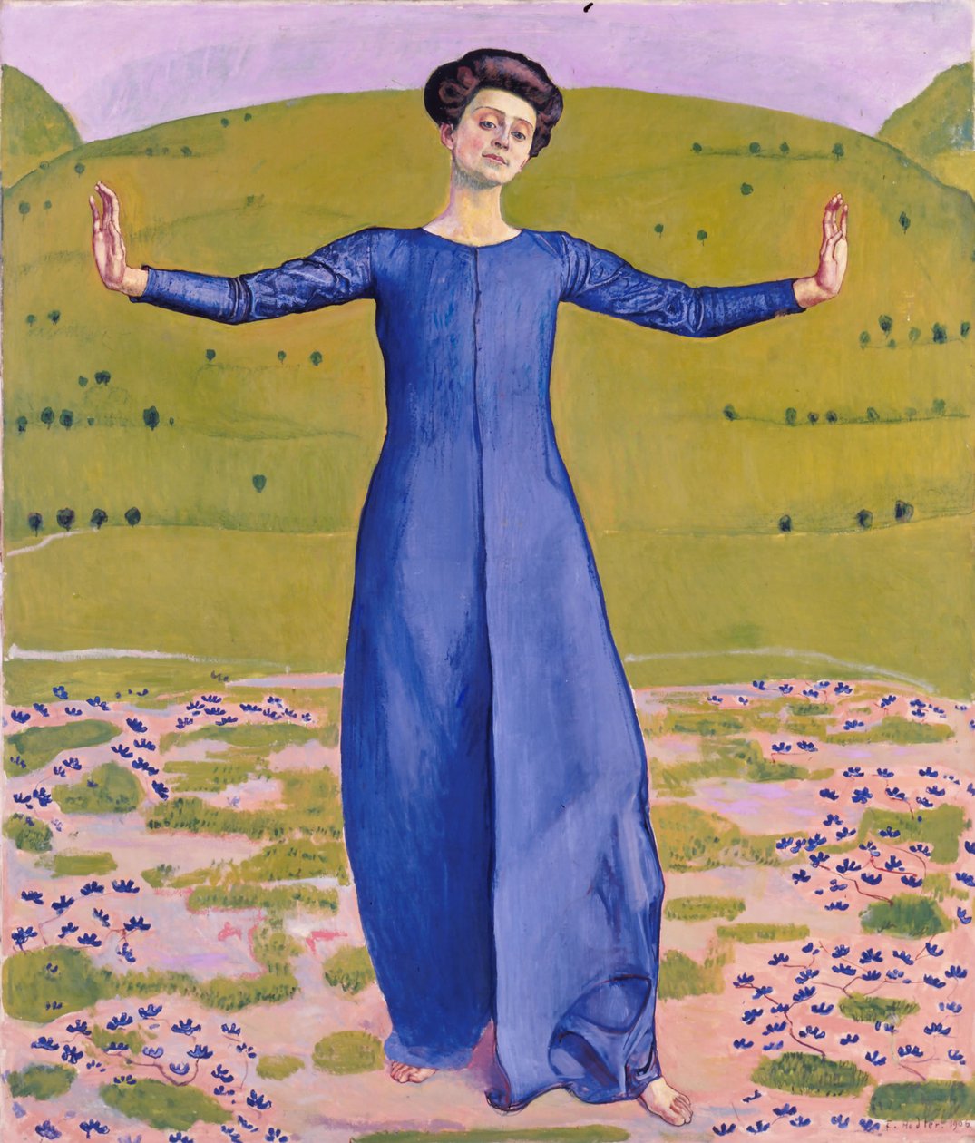 Piosenka z daleka, 1906 autorstwa Ferdinand Hodler