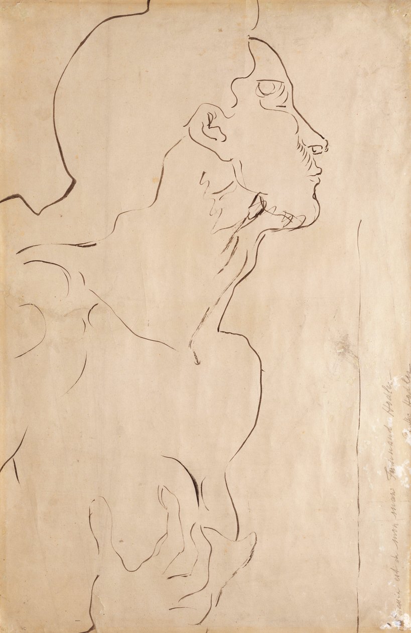 Studium do „Uczucie I”, 1901 autorstwa Ferdinand Hodler