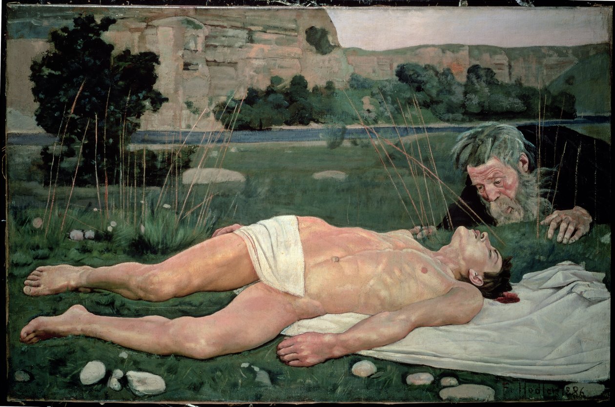 Dobry Samarytanin, 1886 autorstwa Ferdinand Hodler