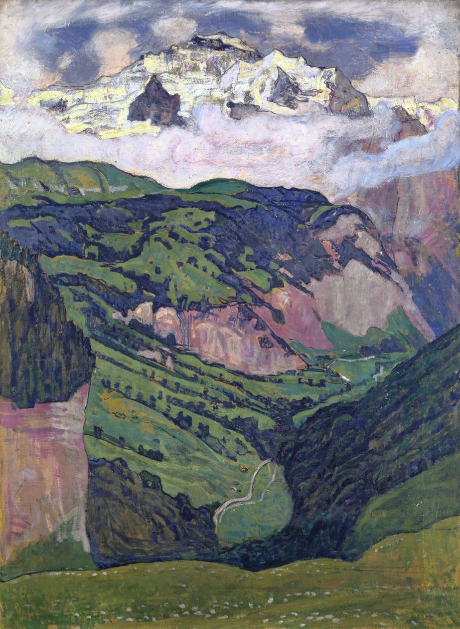 Jungfrau widziana z Isenfluh, 1902. autorstwa Ferdinand Hodler