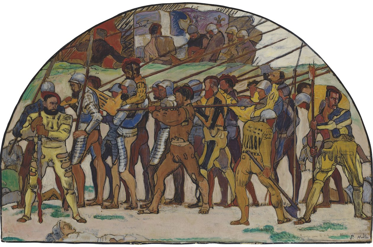 Rekolekcje z wariantu Marignano, ok. 1897 autorstwa Ferdinand Hodler