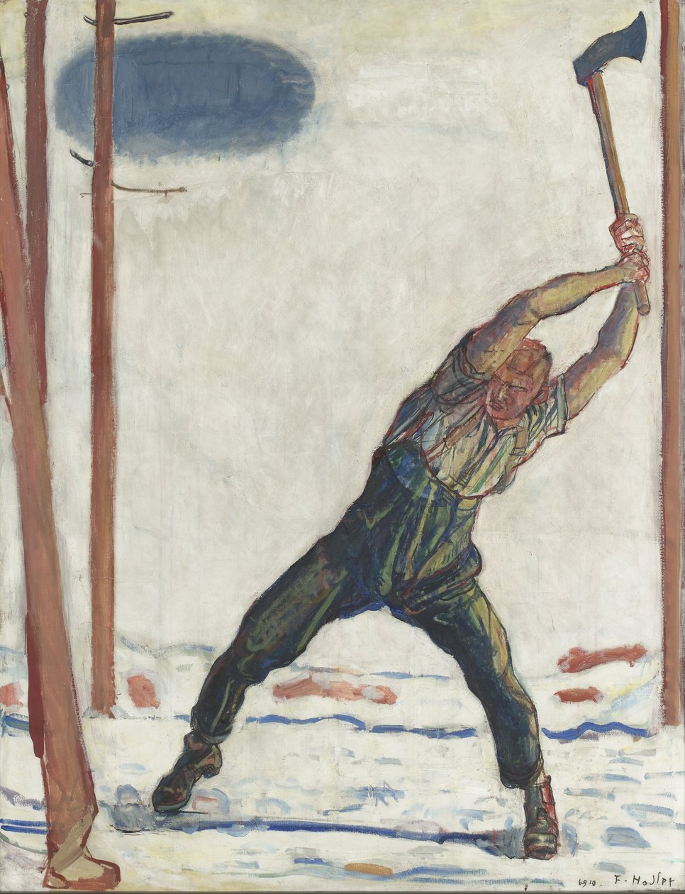 Drwal, 1910 autorstwa Ferdinand Hodler