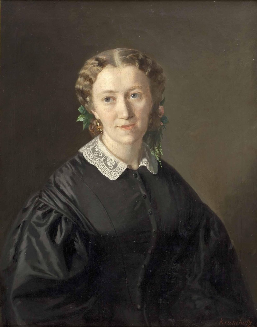 Portret damy autorstwa Ferdinand Krumholz