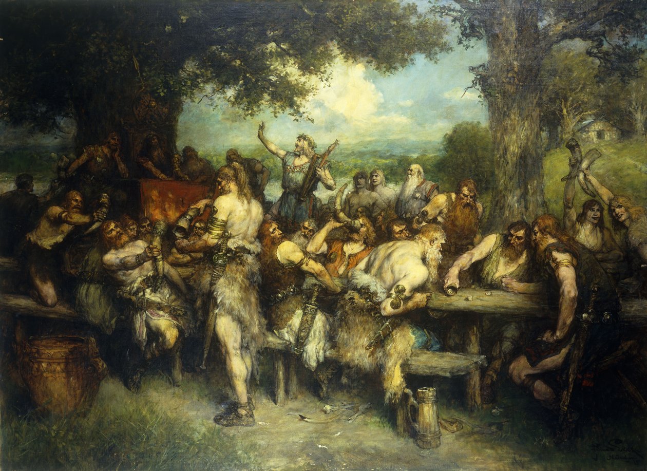 Święto Wikingów, 1925 autorstwa Ferdinand Leeke