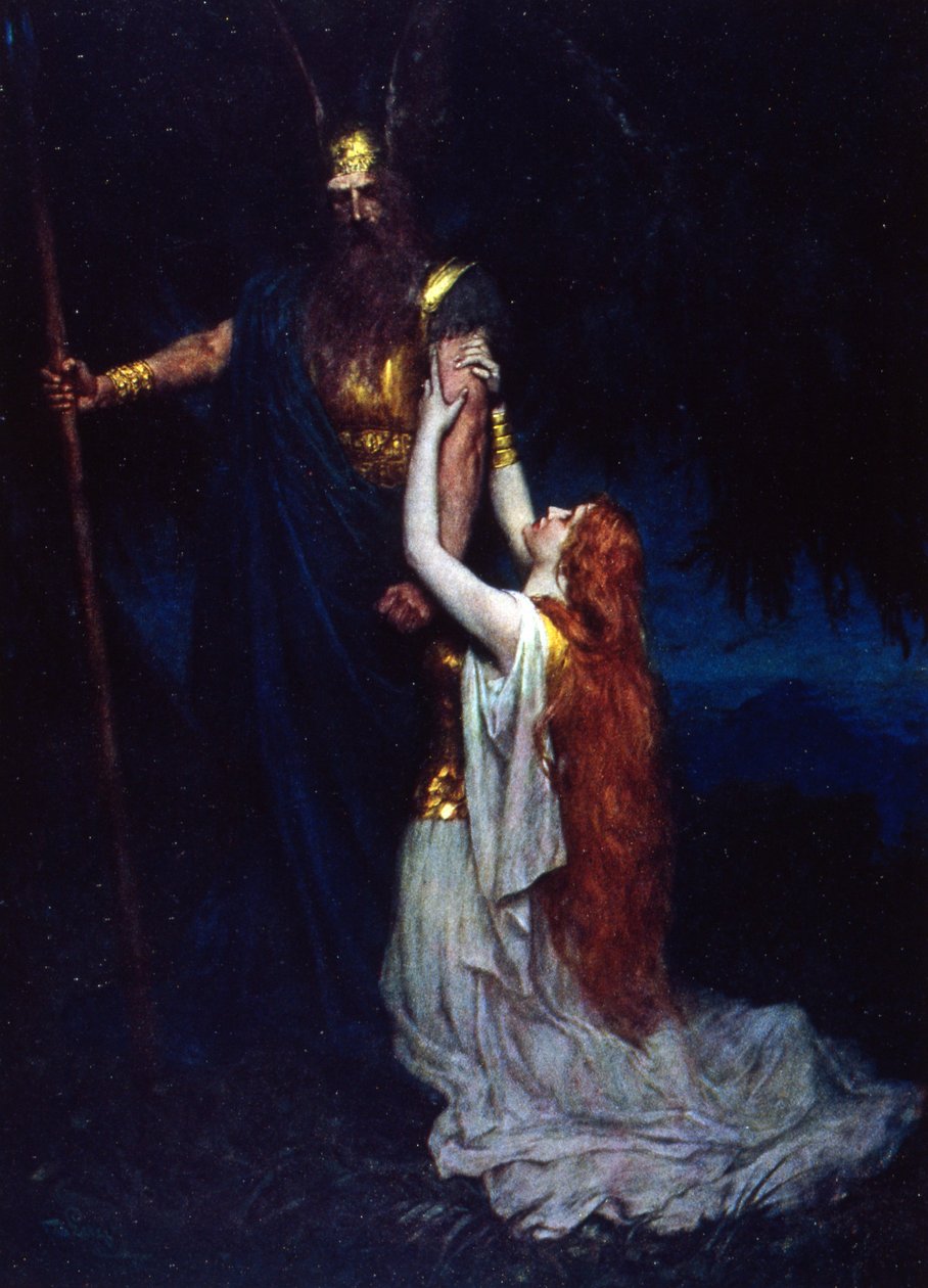 Die Walkure (Walkiria) autorstwa Ferdinand Leeke