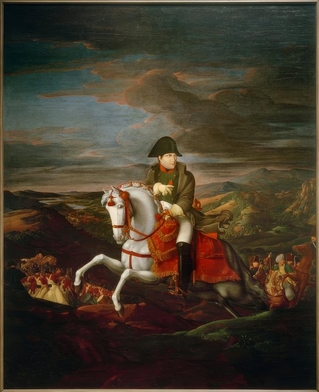 Portret konny cesarza Napoleona I. autorstwa Ferdinand Olivier