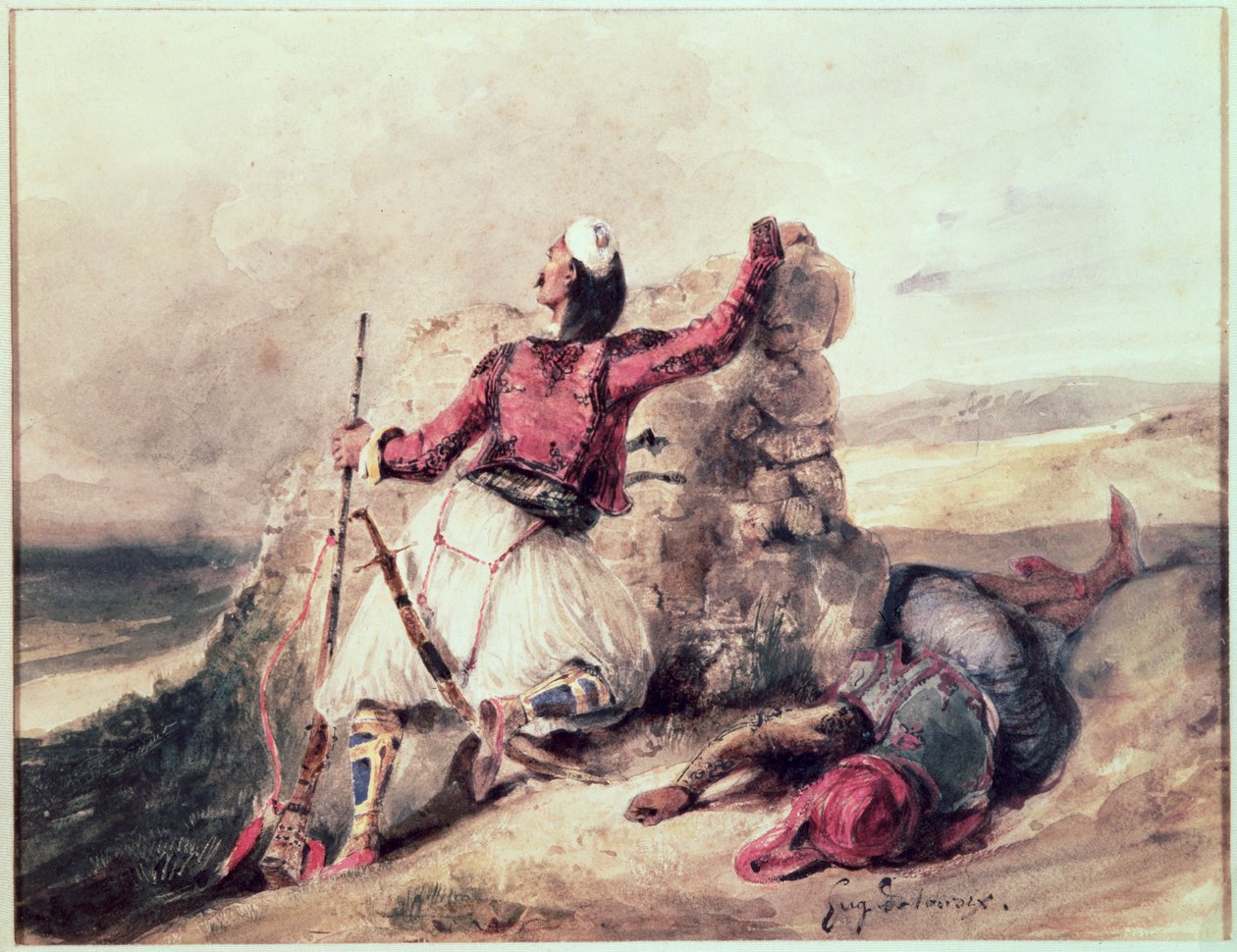 Oblężenie Greków autorstwa Ferdinand Victor Eugene Delacroix