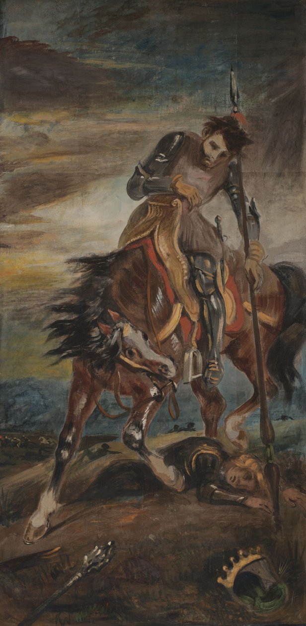 Król Rodrigo autorstwa Ferdinand Victor Eugene Delacroix