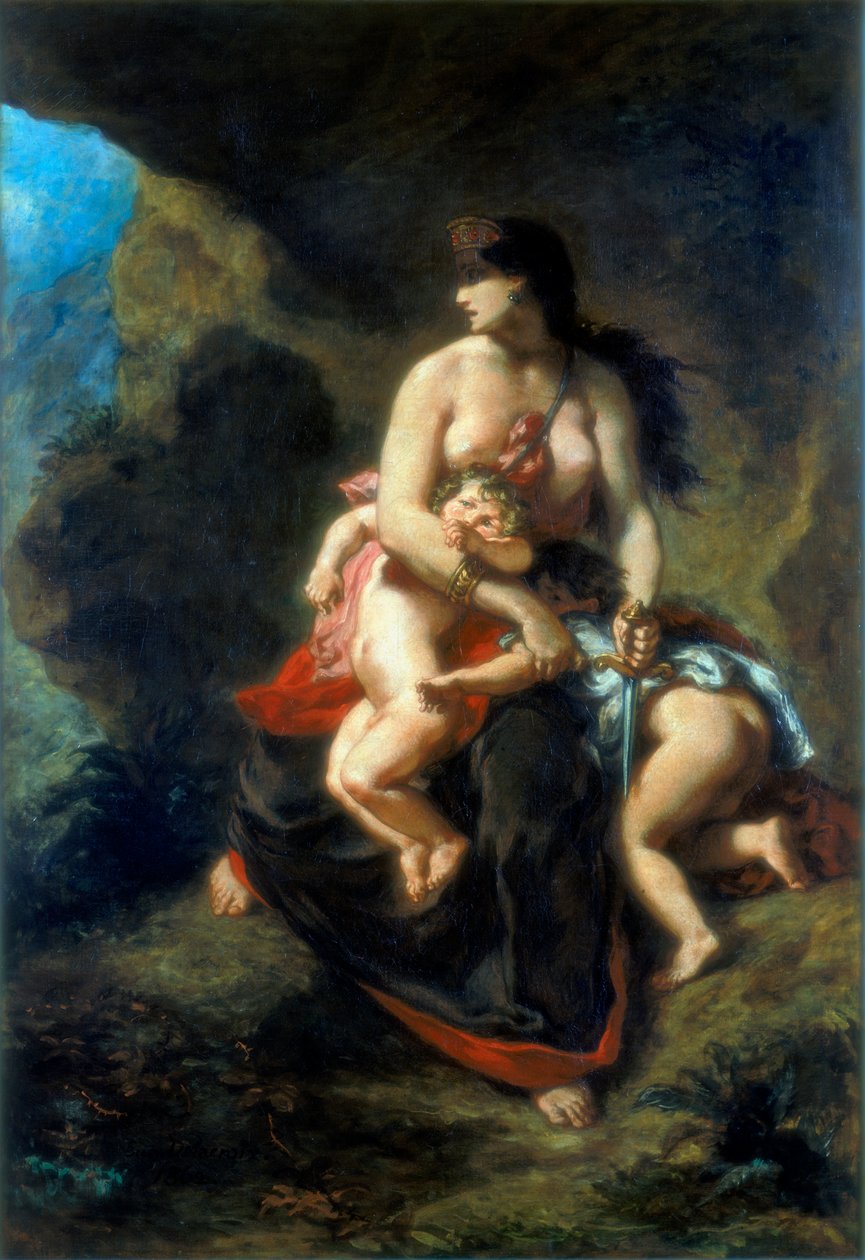 Medea, 1862 autorstwa Ferdinand Victor Eugene Delacroix