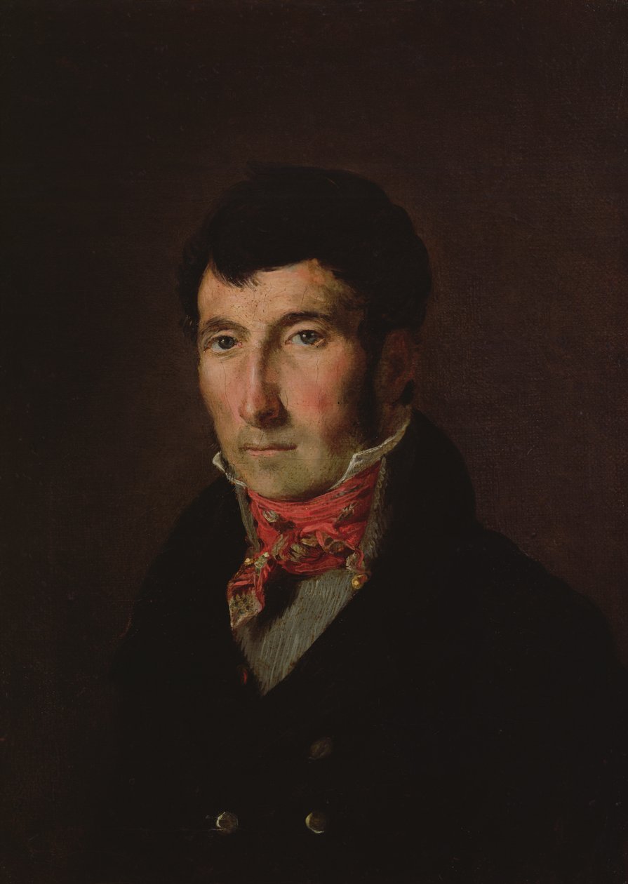 Portret Fougerata autorstwa Ferdinand Victor Eugene Delacroix