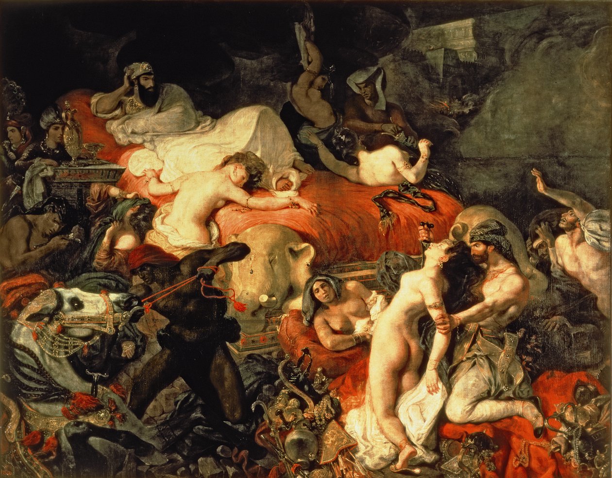 د سردانپالوس پولی مړینه autorstwa Ferdinand Victor Eugene Delacroix
