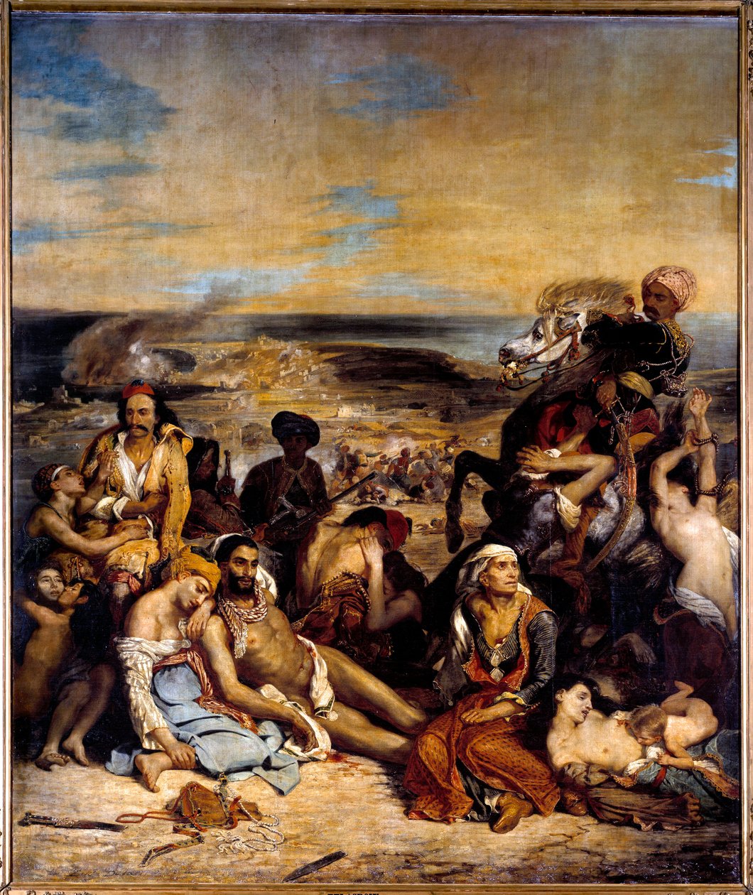 Masakry Scio (1822) autorstwa Ferdinand Victor Eugene Delacroix