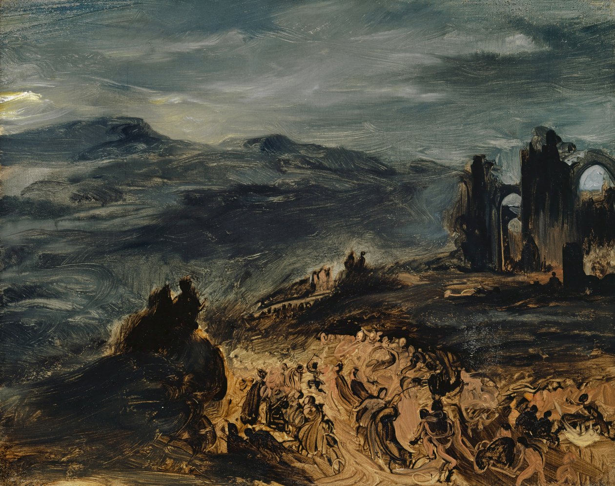 Szabat Czarownic, 1831-33 autorstwa Ferdinand Victor Eugene Delacroix