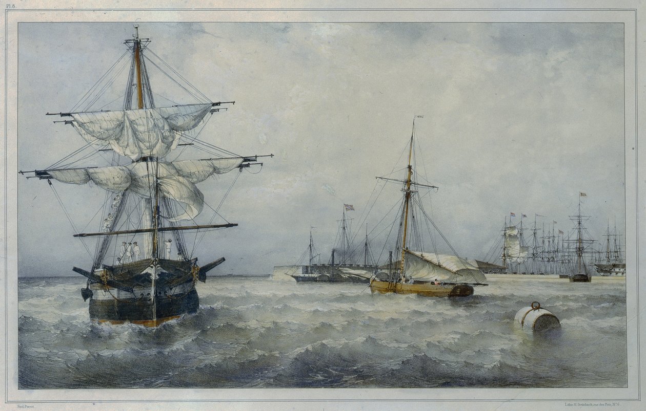 Kronsztad autorstwa Ferdinand Victor Perrot