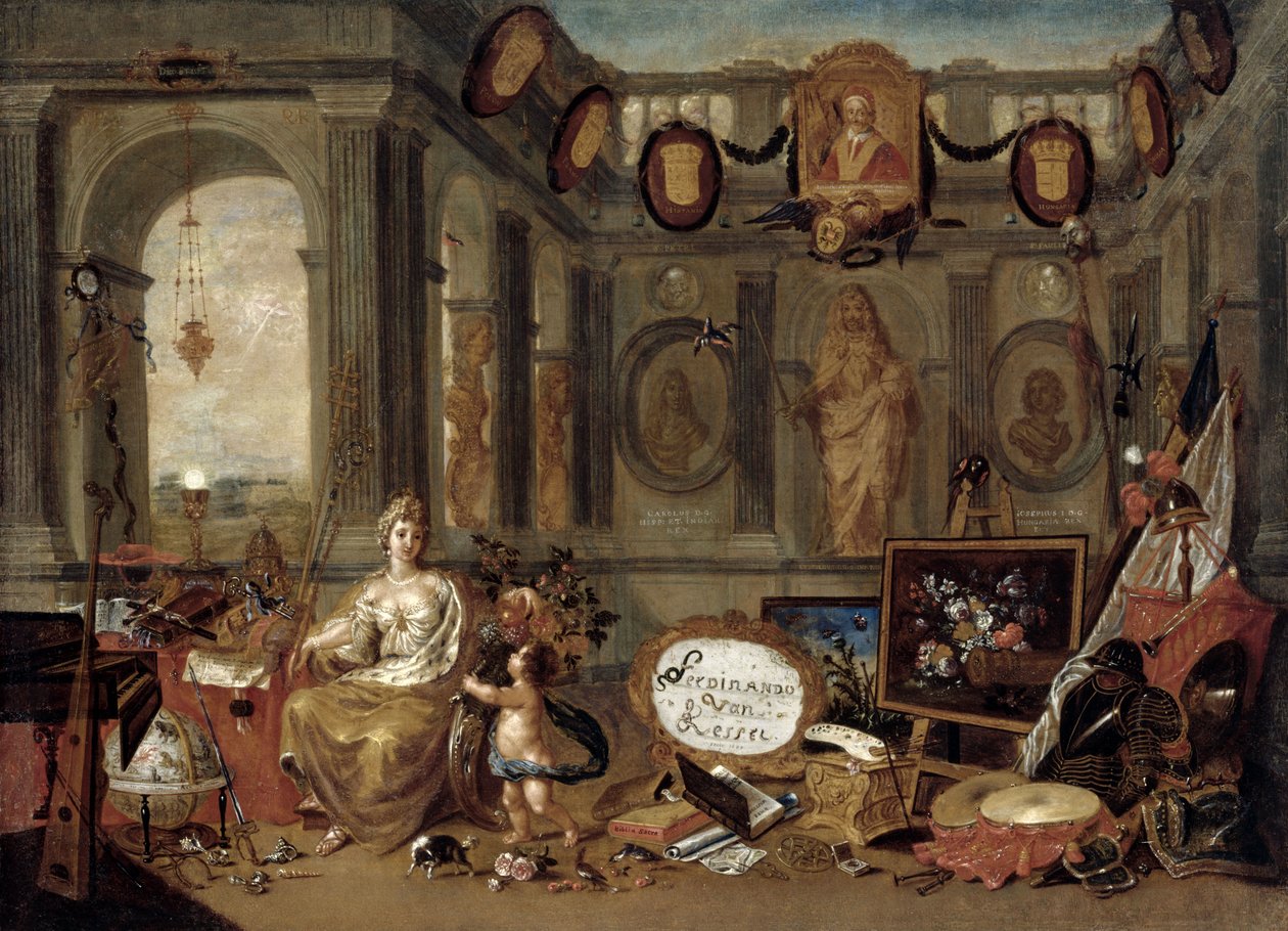 Alegoria Europy, 1689. autorstwa Ferdinand van Kessel