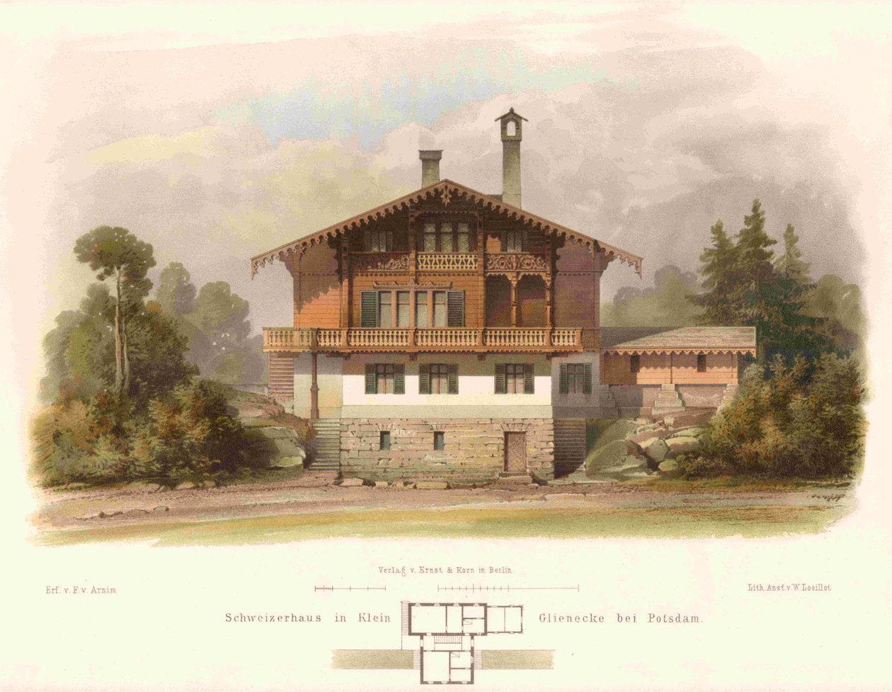 Klein Glienicke Schweizerhaus 1 autorstwa Ferdinand von Arnim