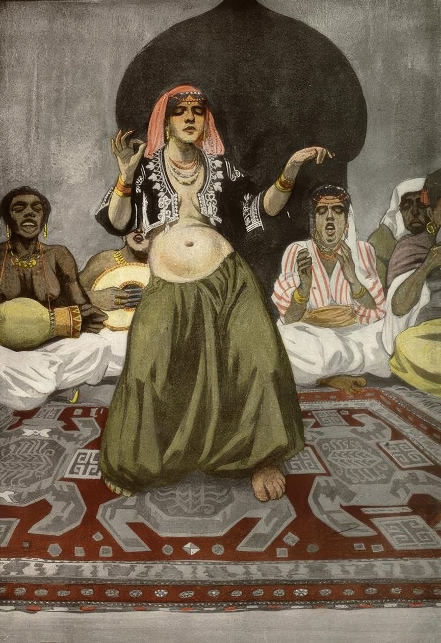 Reznicek / taniec brzucha / grafika 1906 autorstwa Ferdinand von Reznicek