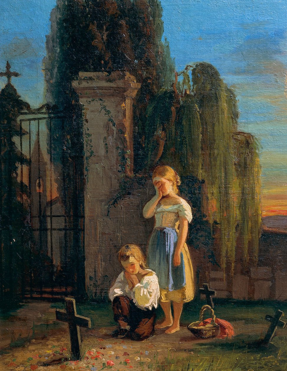 یتیمان، د فرډیناندو بونامیسی لخوا (1820-1892) پولی autorstwa Ferdinando Buonamici