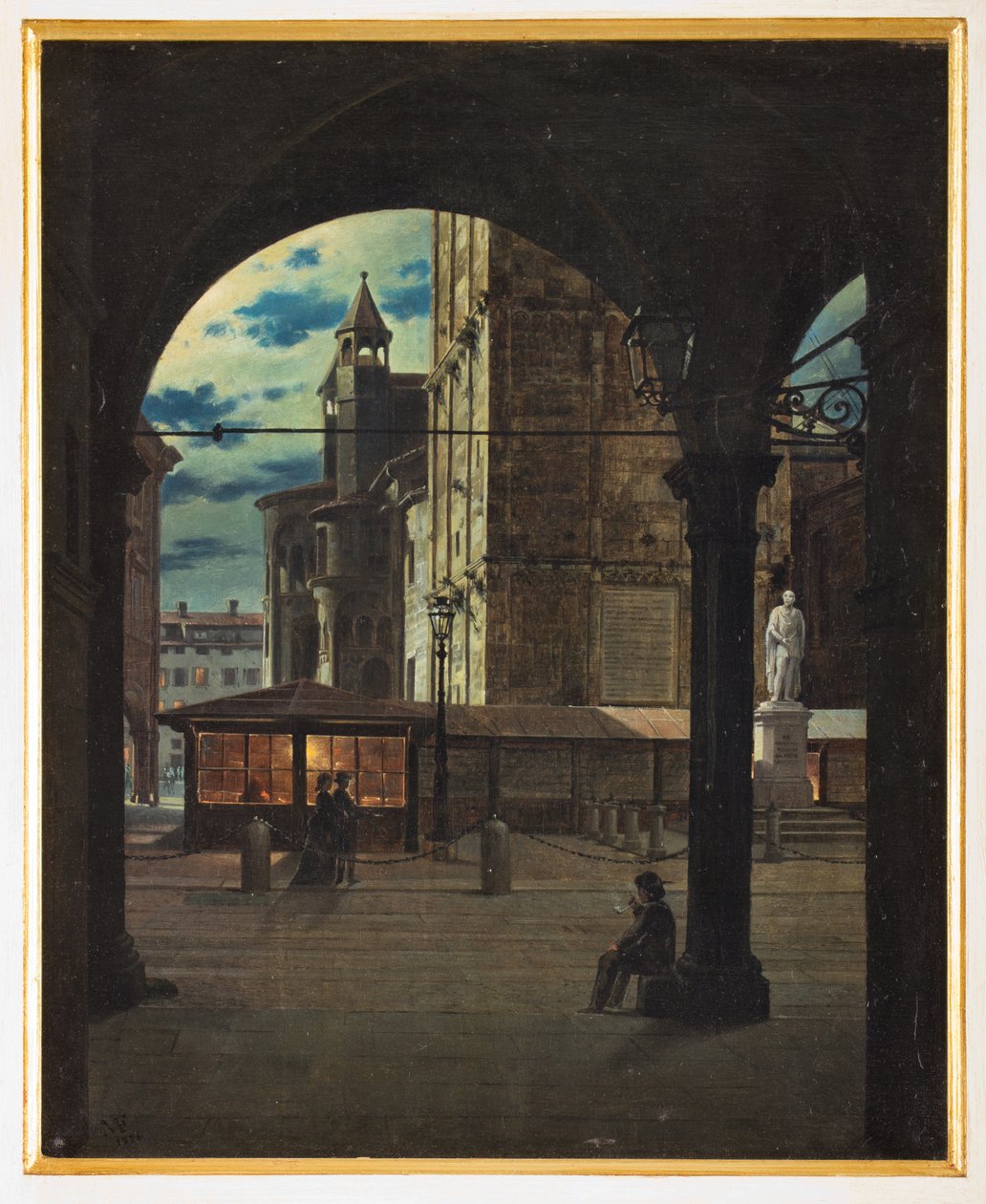 Nocny widok autorstwa Ferdinando Manzini