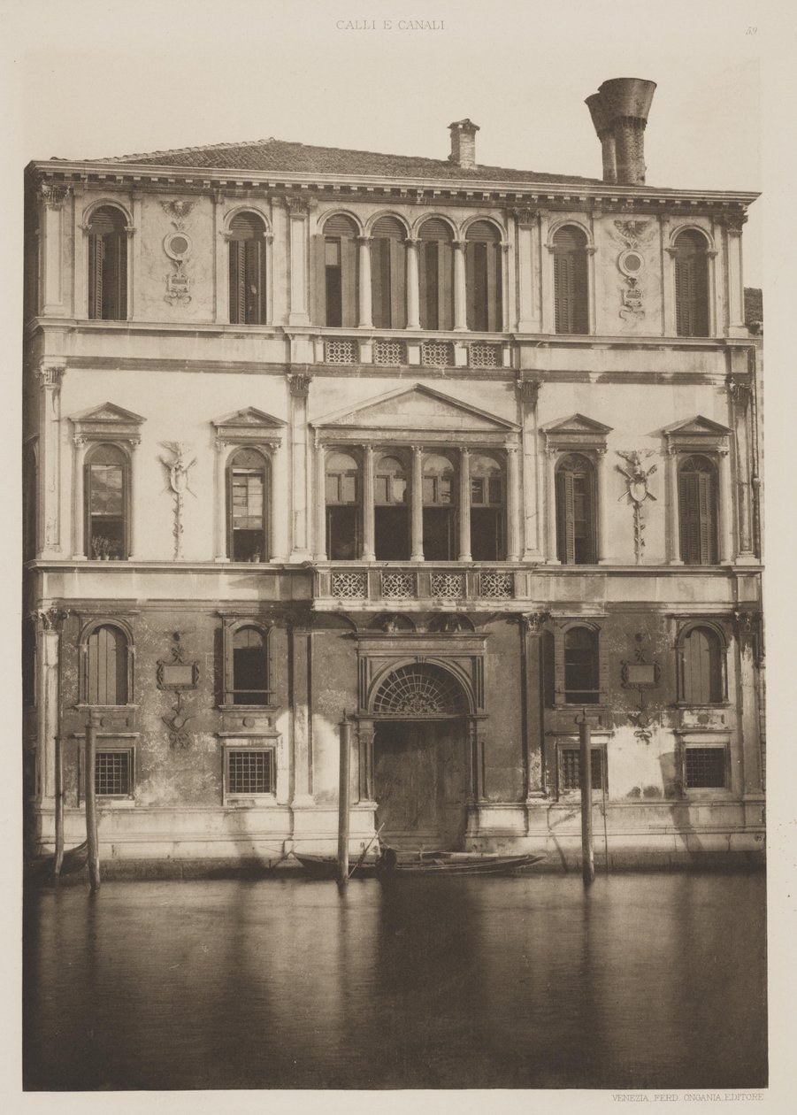 Pałac Contarini autorstwa Ferdinando Ongania
