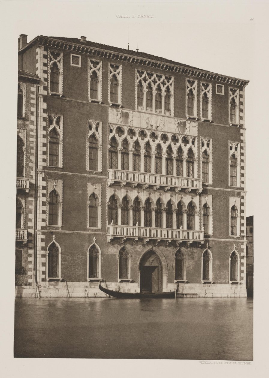 Pałac Foscari autorstwa Ferdinando Ongania