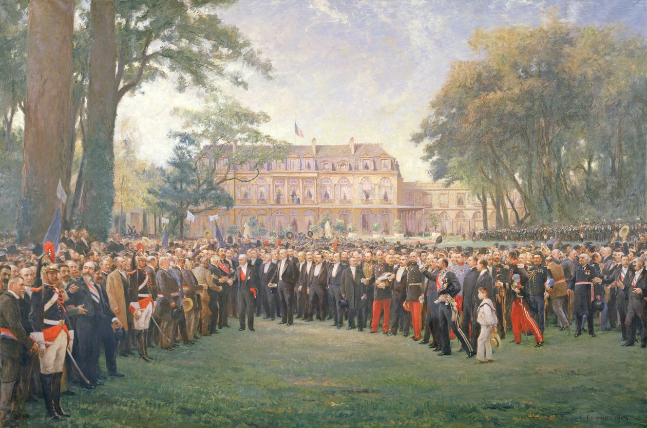 Przyjęcie burmistrzów Francji w Pałacu Elizejskim, 22 września 1900, 1904 autorstwa Fernand Cormon