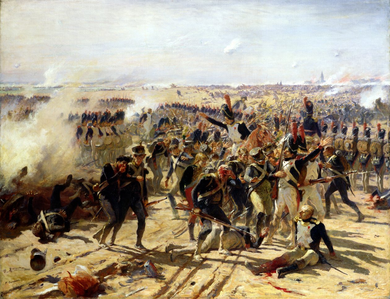 Bitwa pod Essling, maj 1809 autorstwa Fernand Cormon