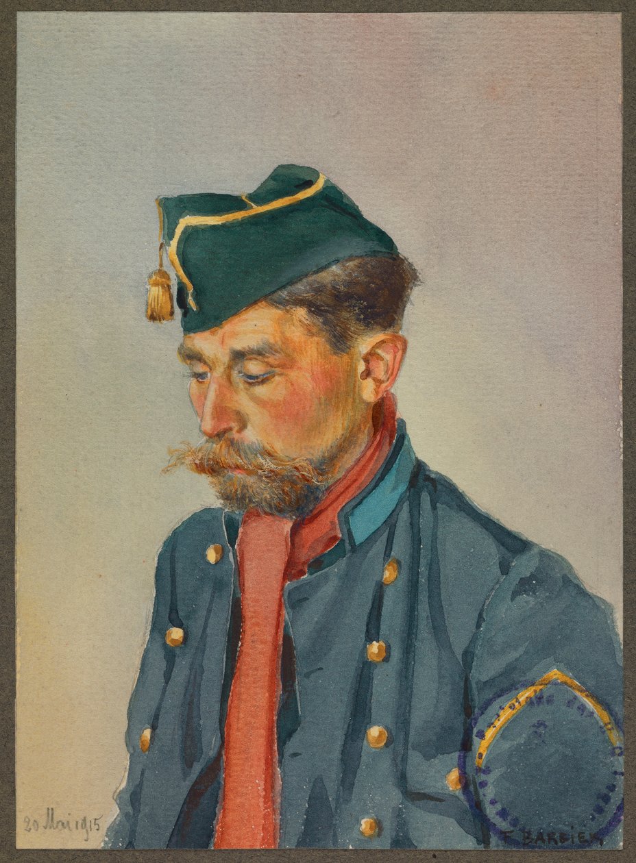 Belgijski ułan Gustrow autorstwa Fernand Barbier