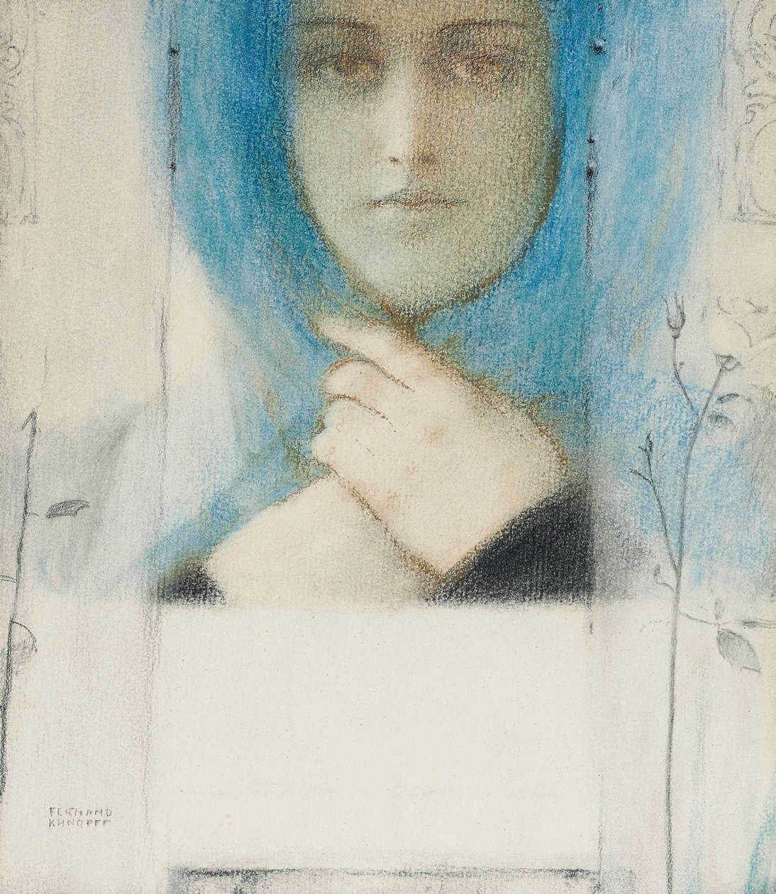 Powojnik, ok. 1914. autorstwa Fernand Khnopff