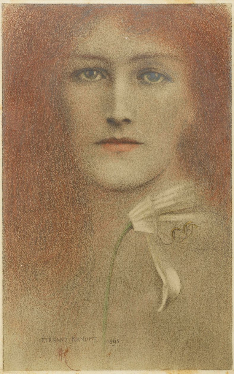 Dyfuzja, 1893 autorstwa Fernand Khnopff