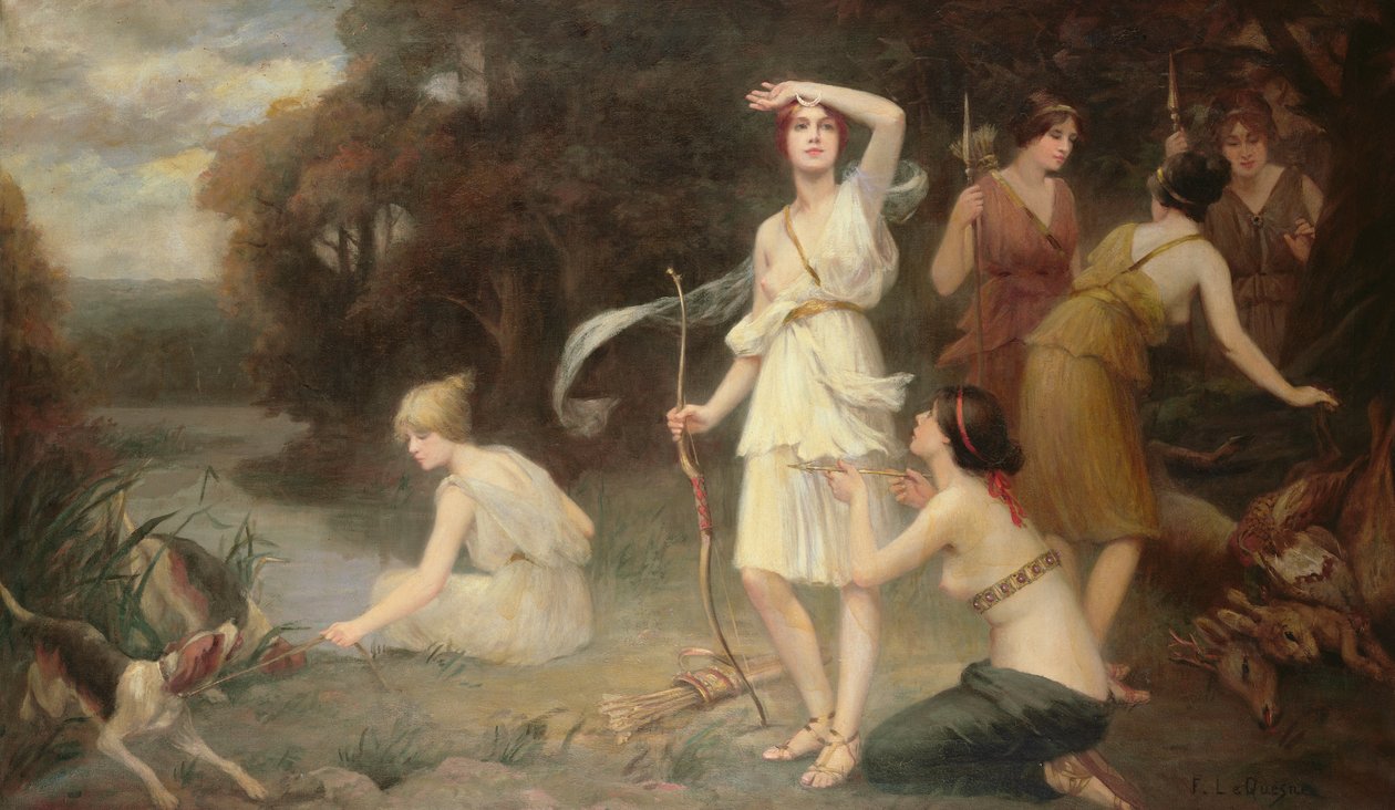 Diana i jej służebnice autorstwa Fernand Le Quesne