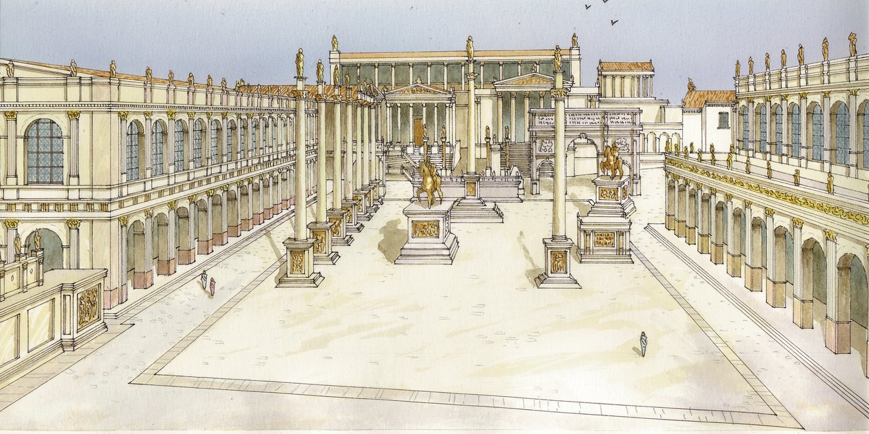 Forum Cesarskie. Rzym autorstwa Fernando Aznar Cenamor