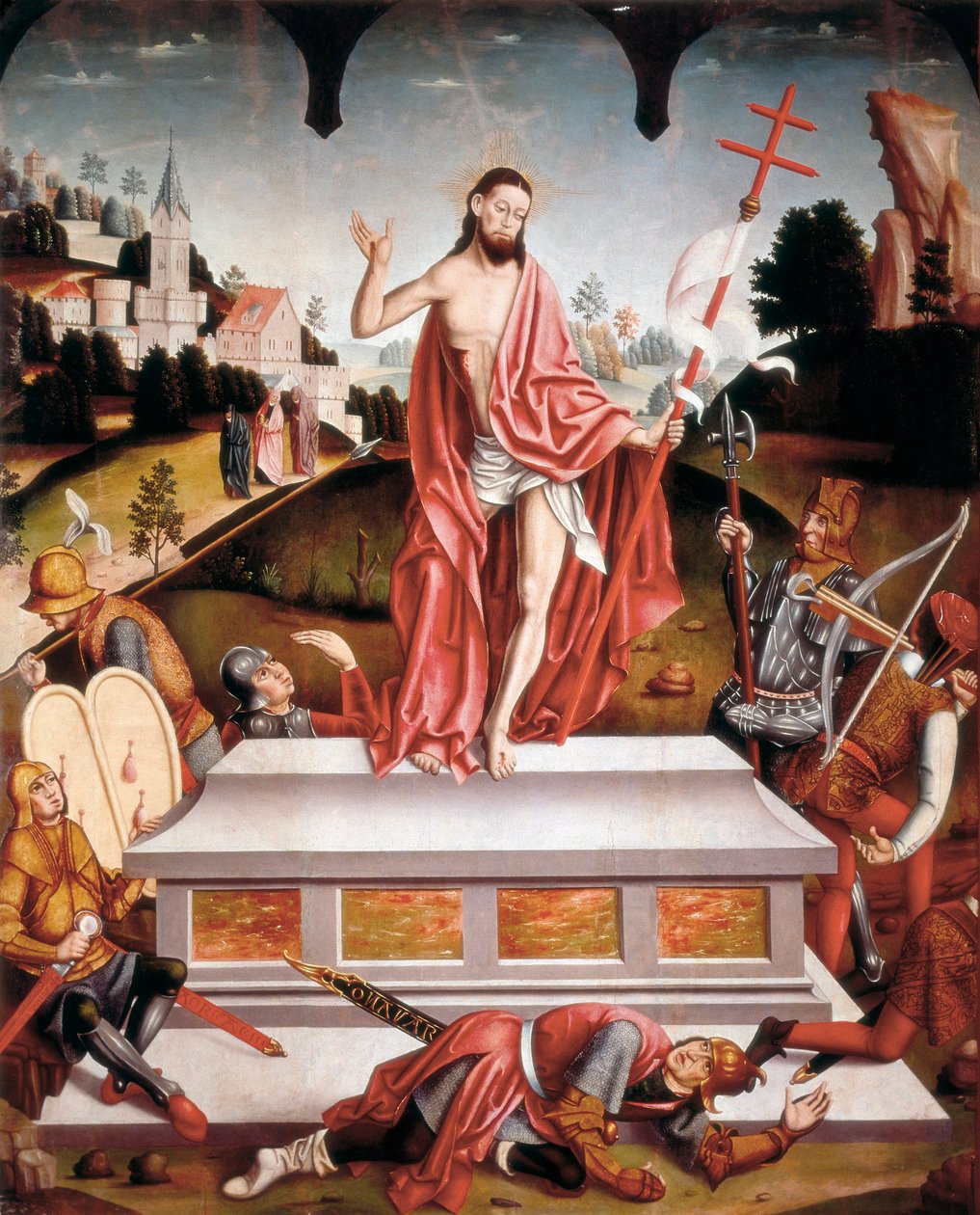 Zmartwychwstanie, obraz Fernando Gallego autorstwa Fernando Gallego
