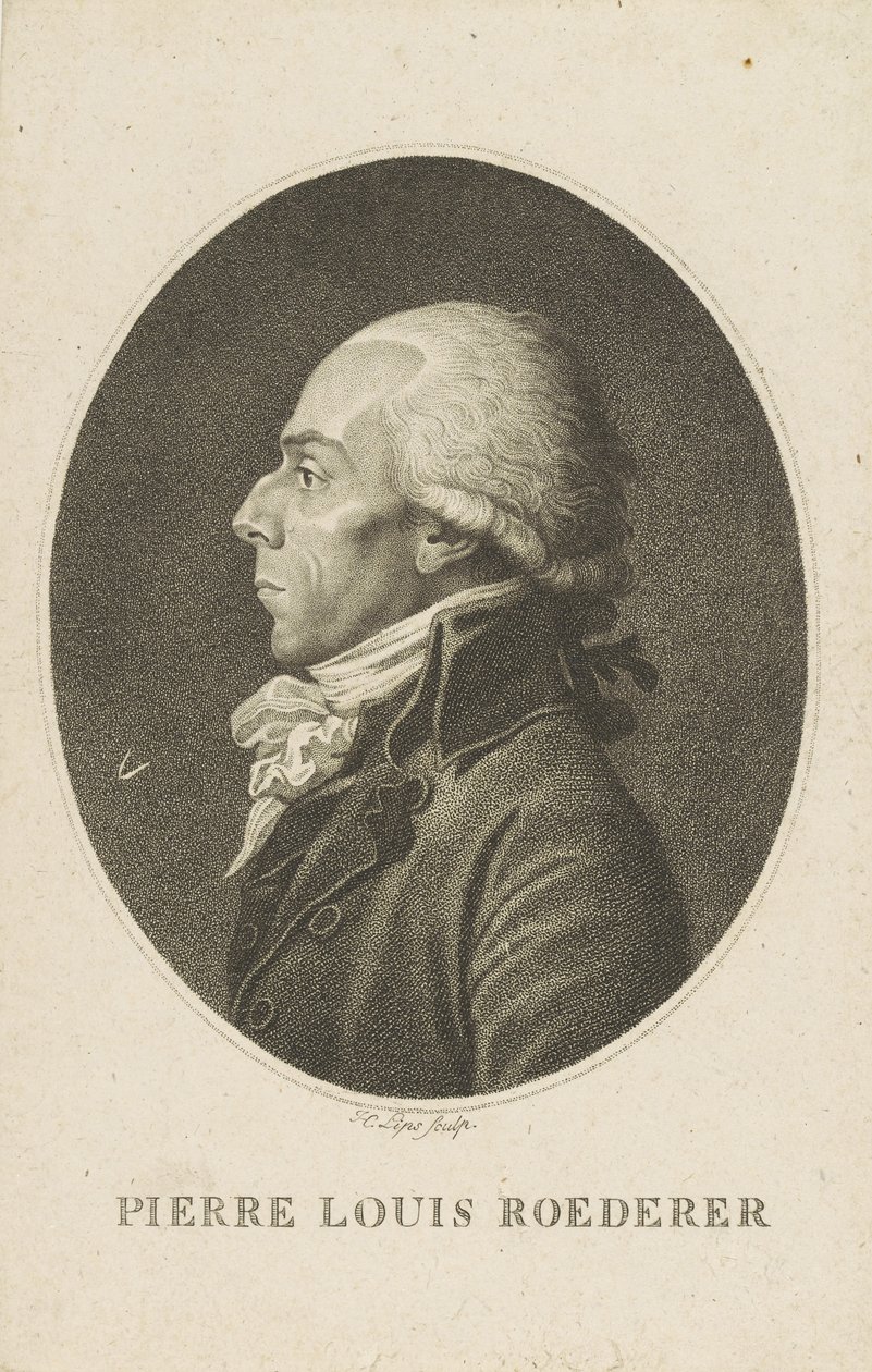 Portret Pierre-Louis Roederer 1754-1835. autorstwa Fiessinger