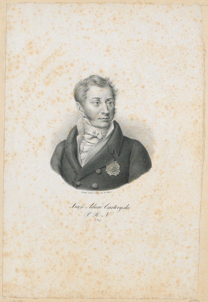 Prince Adam Jerzy Czartoryski 1770-1861, 1831 autorstwa Filip Romanowski