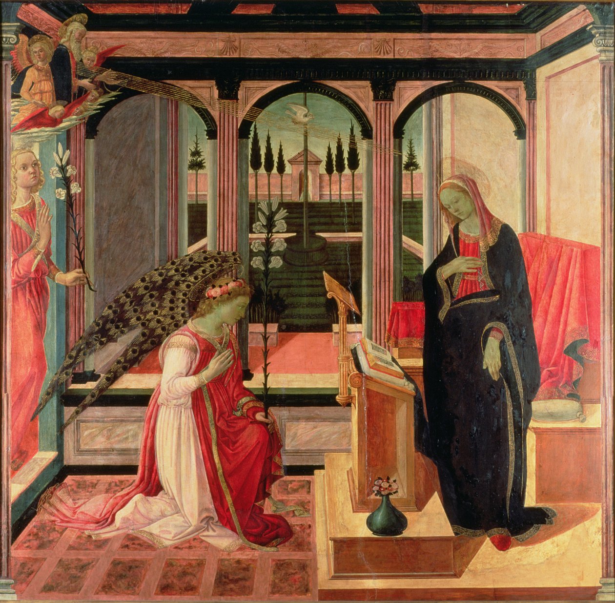 zwiastowanie autorstwa Filippino Lippi