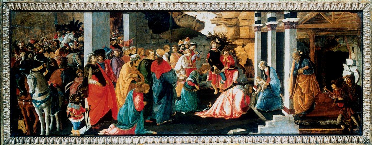 „Adoracja królów”, c1470 autorstwa Filippino Lippi