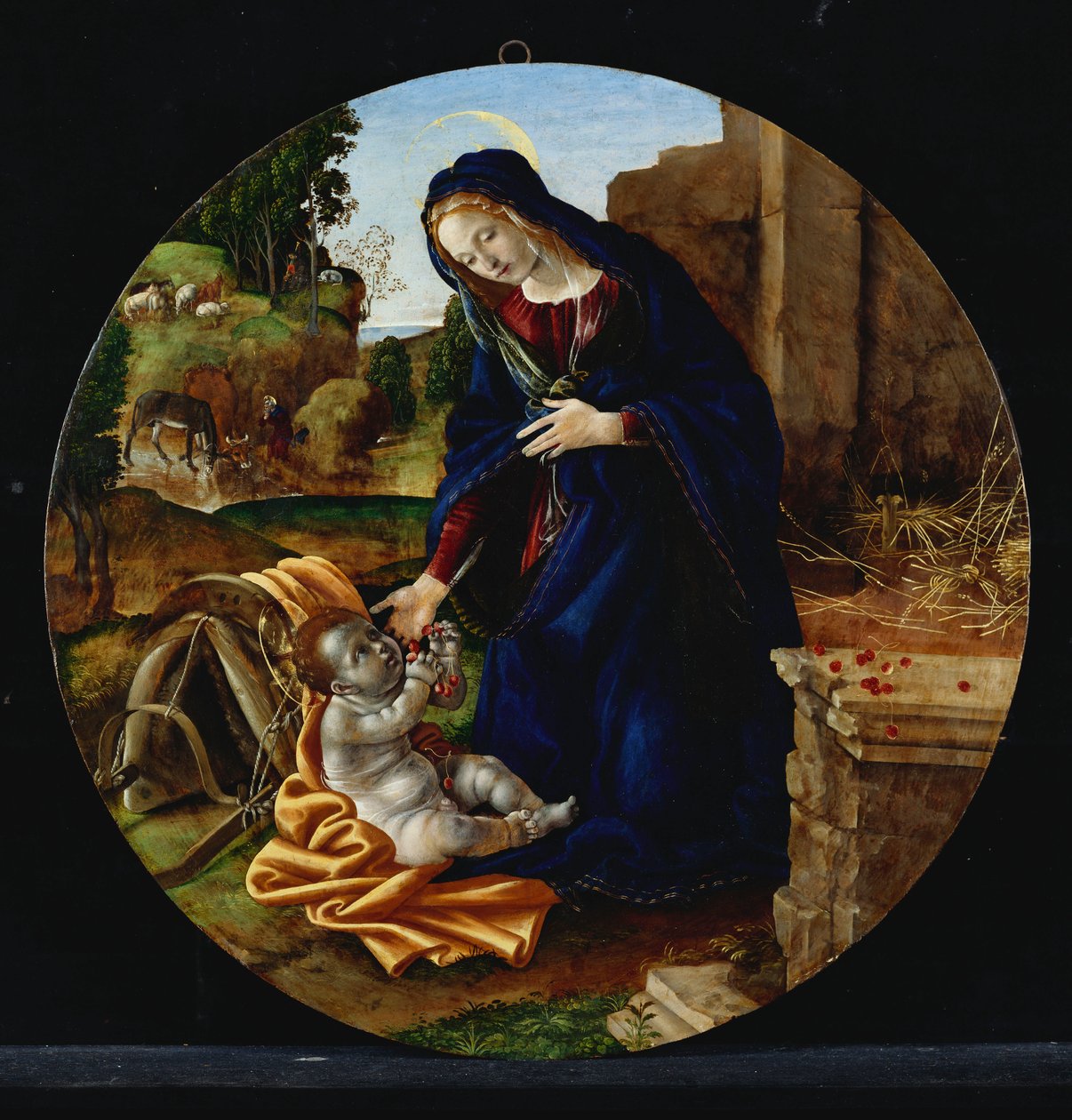 Reszta w ucieczce do Egiptu autorstwa Filippino Lippi