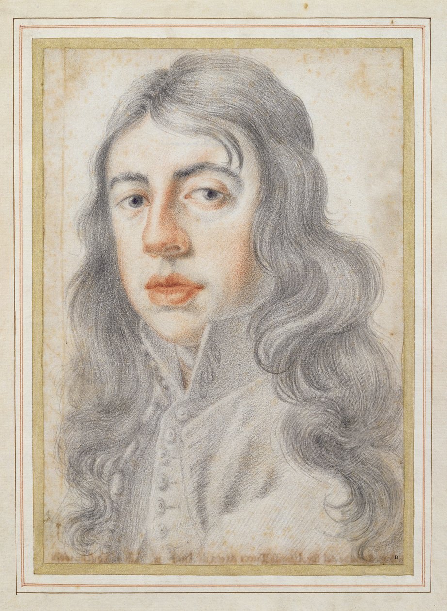 Portret Signor Simone del Signor Alfonso Tucci, 1660 (ołówek i czerwona kreda na papierze) autorstwa Filippo Baldinucci