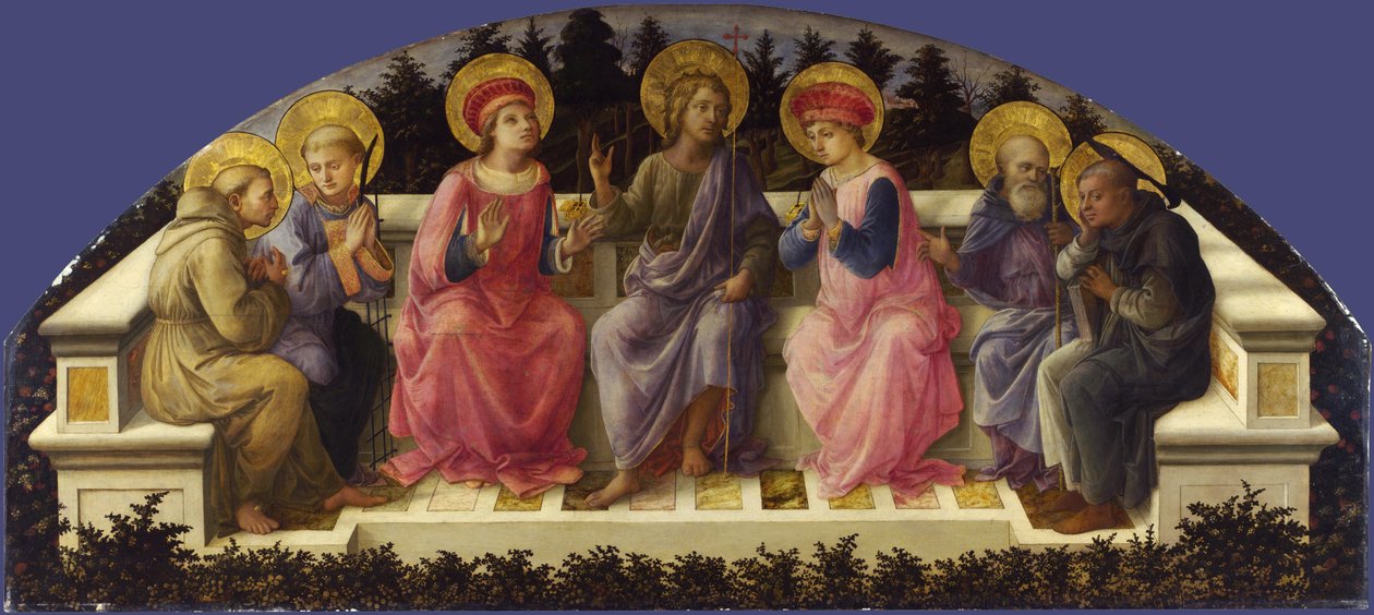 Siedmiu świętych autorstwa Fra Filippo Lippi