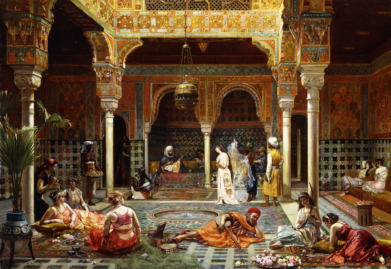 Wstęp po kąpieli, 1889 autorstwa Filippo Baratti