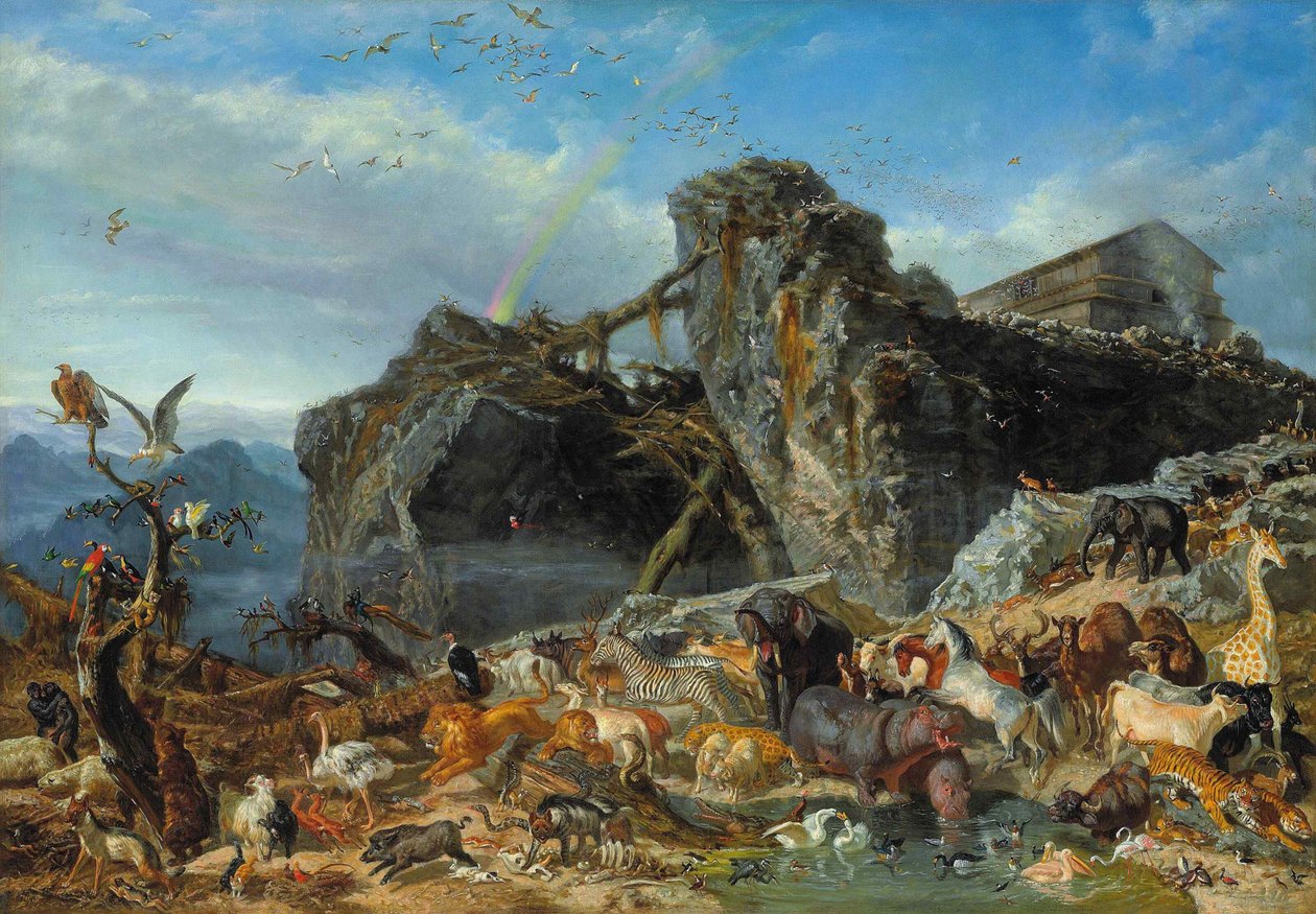 Po potopie ok. 1865 r. autorstwa Filippo Palizzi