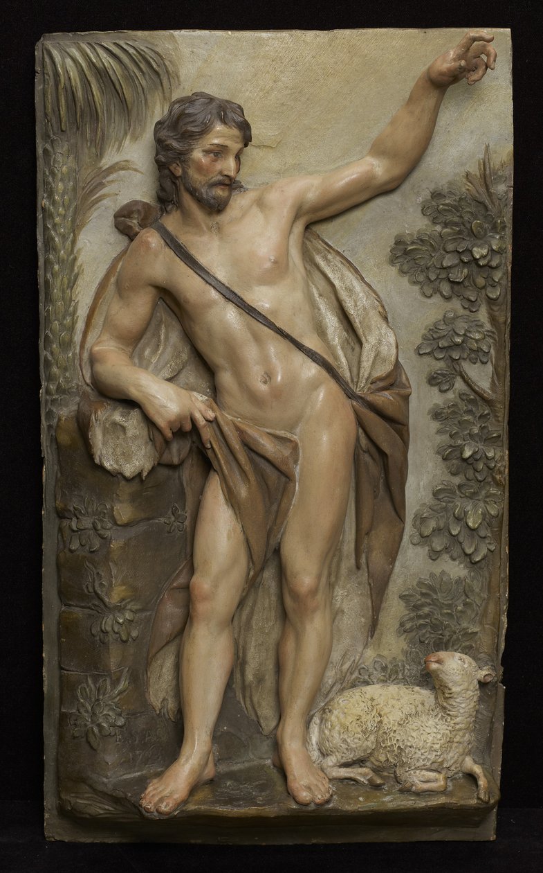 Św. Jan Chrzciciel, 1763 (terakota, polichromowana) autorstwa Filippo Scandellari