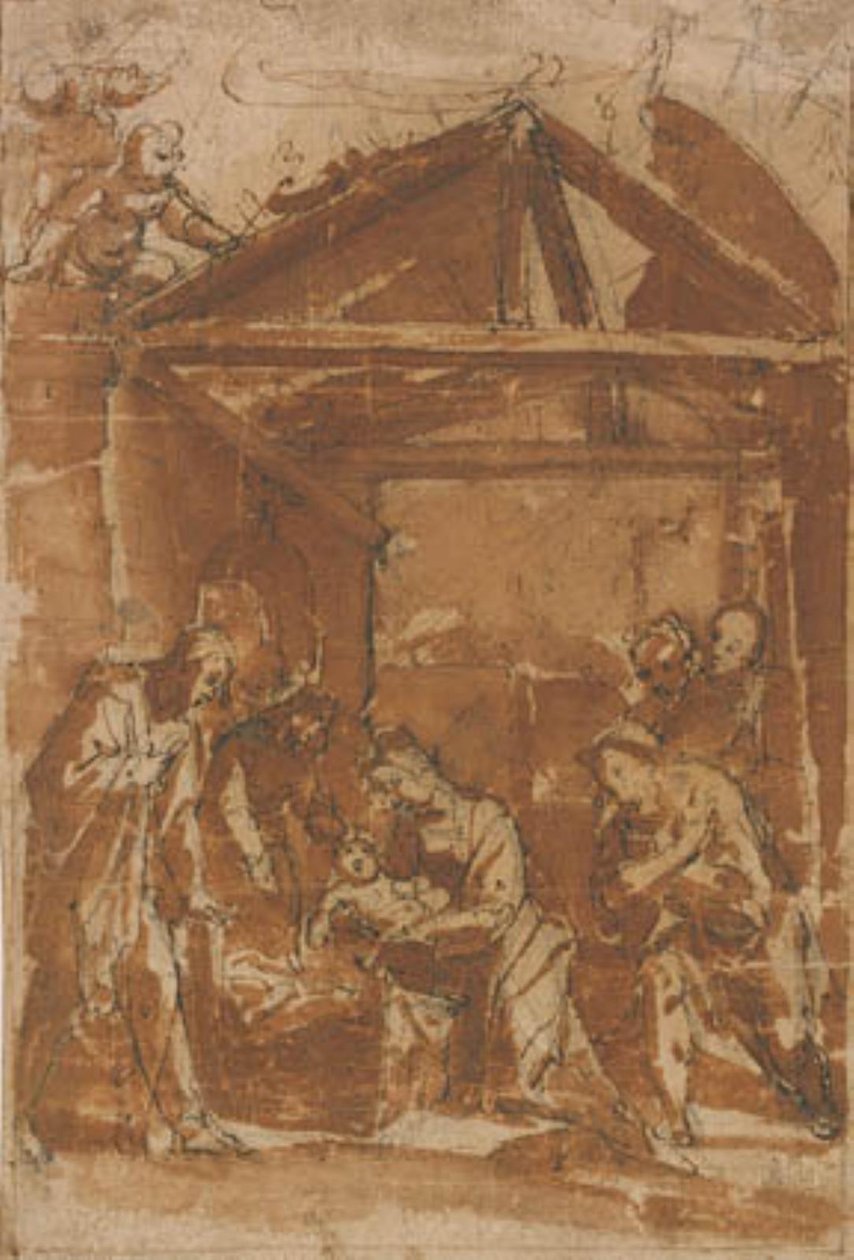 Adoracja pasterzy autorstwa Filippo Tarchiani