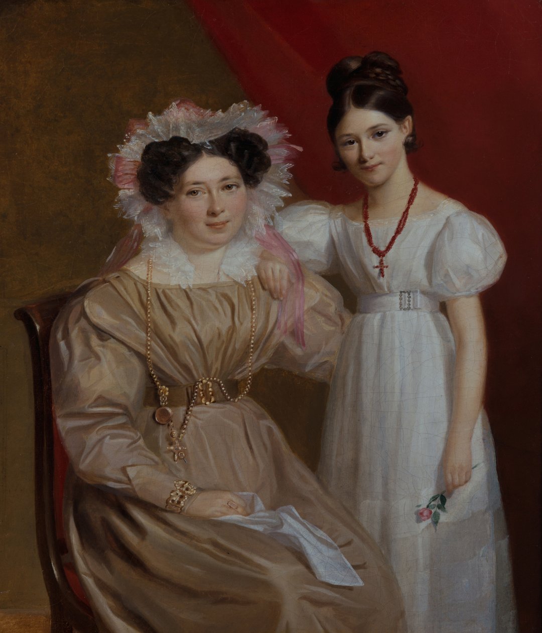 Portret matki i córki autorstwa Firmin Massot