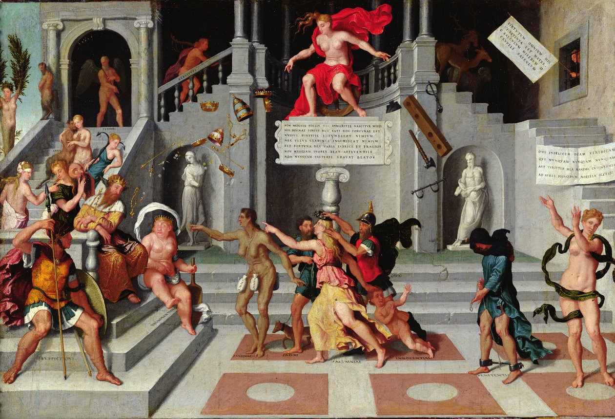 Alegoria fortuny i wad autorstwa Flemish School