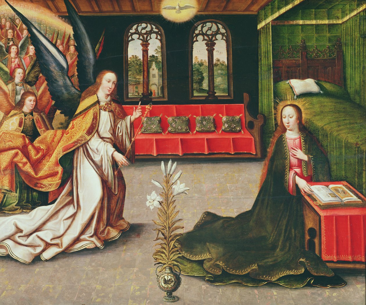 zwiastowanie autorstwa Flemish School