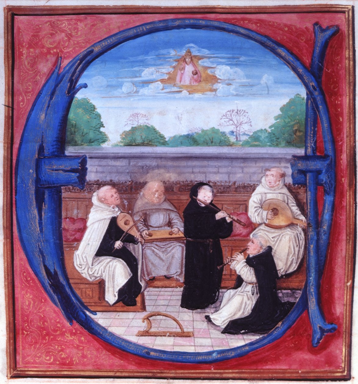 Add.15426 fol.86 Koncert Pięciu Orderów autorstwa Flemish School