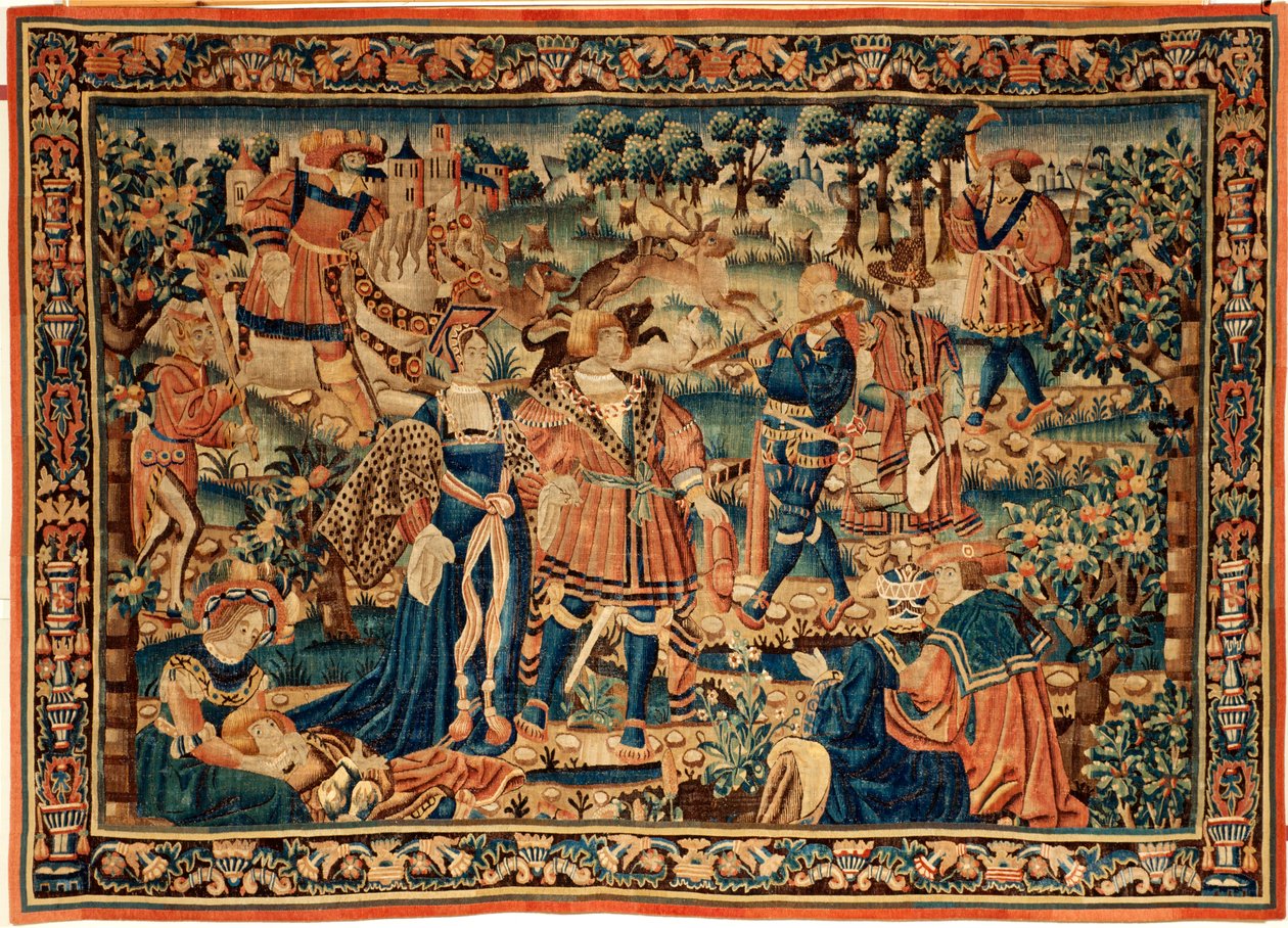Flamandzki gobelin. 16 wiek. autorstwa Flemish School